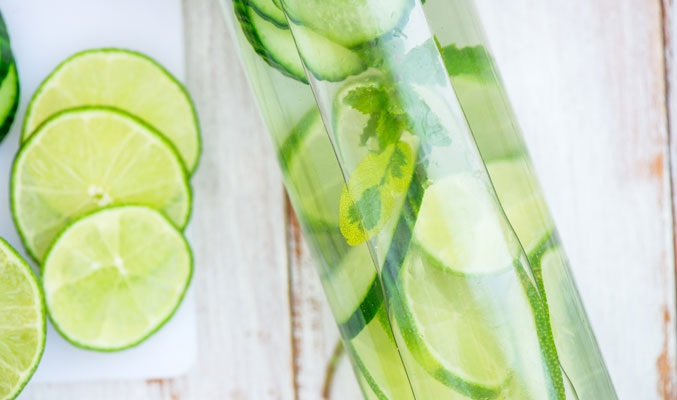 Cucumber water recipe with Karen Kaufman