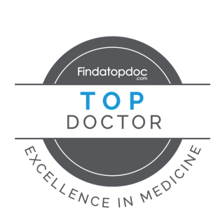 Find a top doctor icon badge, excellence in medicine