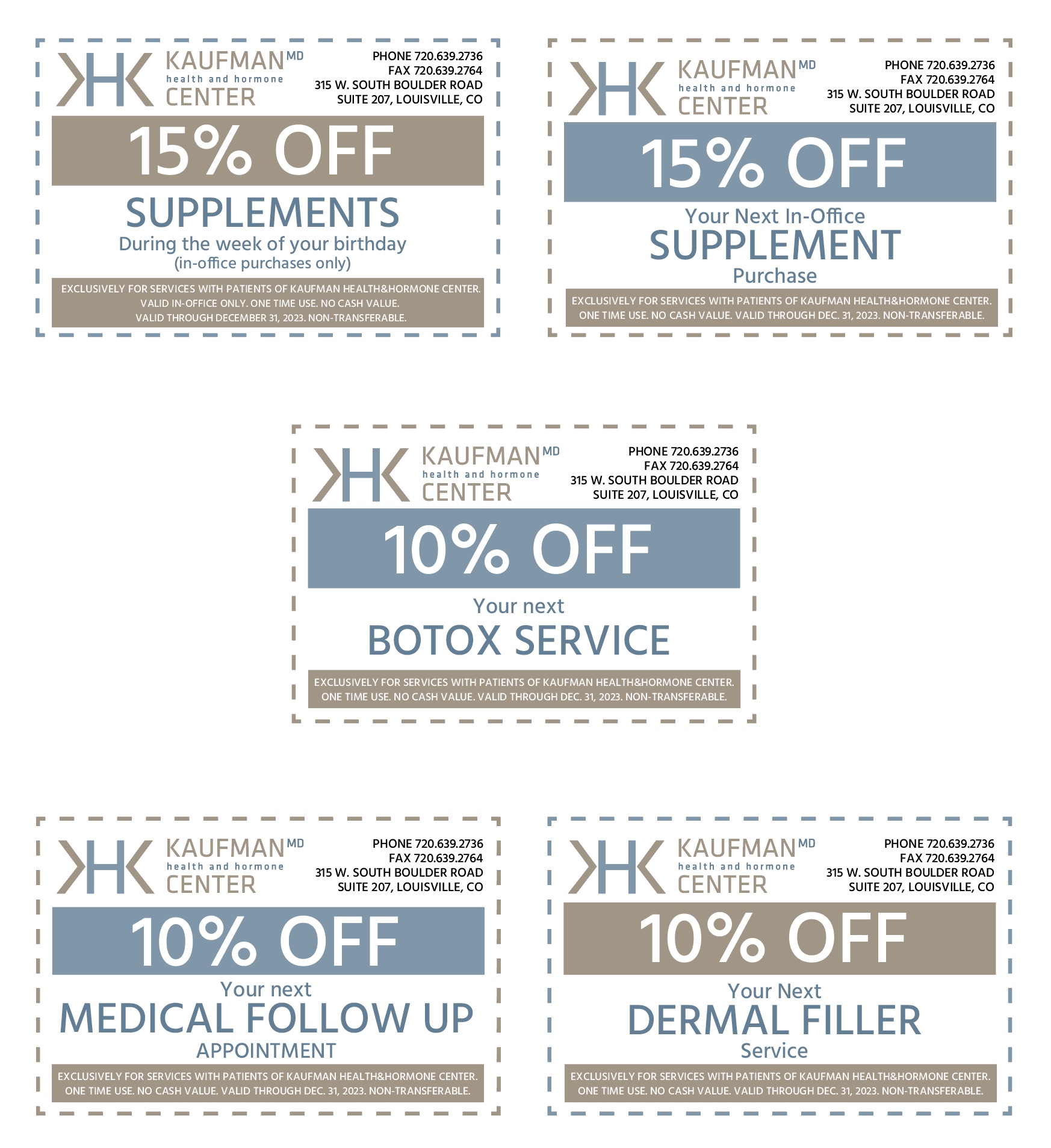 Kaufman Health and Hormone Center Coupons 2023