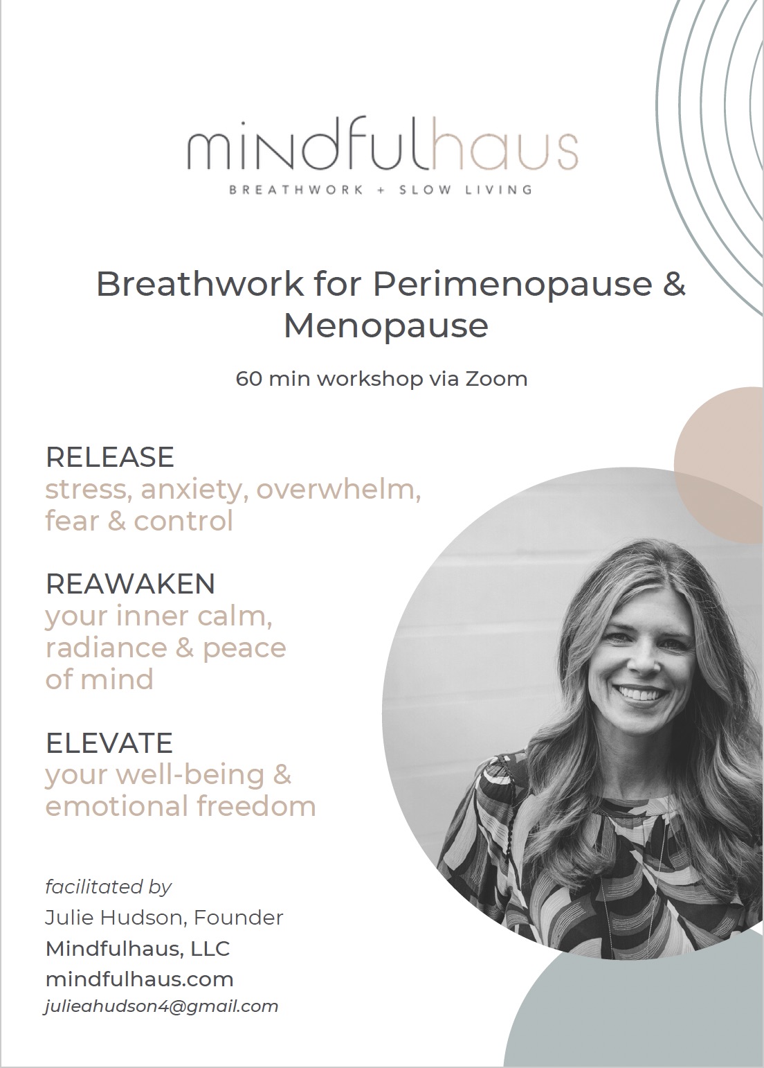Mindfulhaus breathwork for perimenopause & menopause