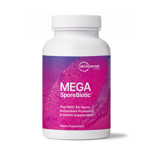 Microbiome MEGA SporeBiotic supplements to support Digestion