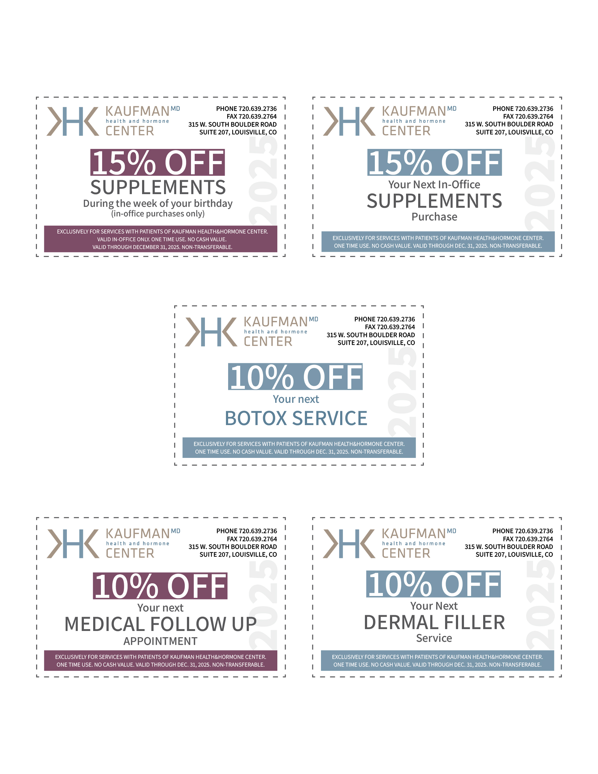 Kaufman Health and Hormone 2025 coupons